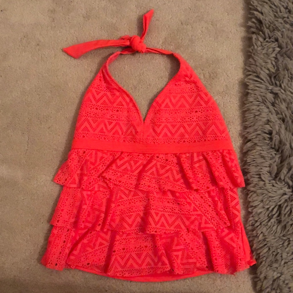 circo hot pink tankini top sz 14/16